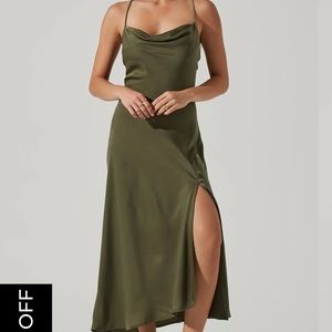 GAIA MIDI DRESS green